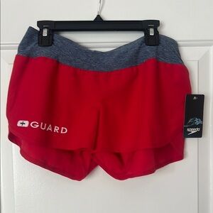 Red Lifeguard Swim Shorts - Brand new